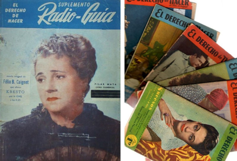 La revista Radio Guía publicó la novela por entregas y en formato literario. tnovela9 El derecho de nacer