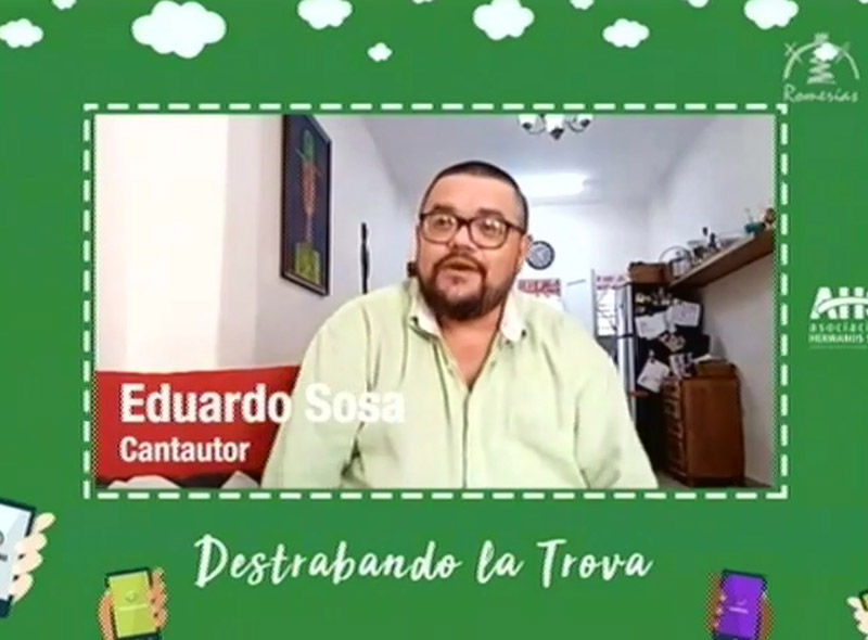 Transmisión del espacio "Destrabando la Trova", con Eduardo Sosa (2020) Rom 20 2