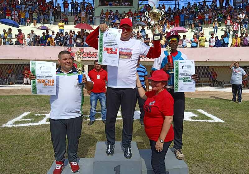 colosos campeones liga azucarera béisbol 3