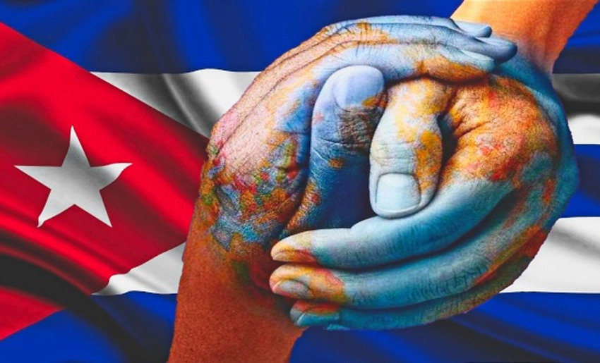 bandera cubana solidaridad