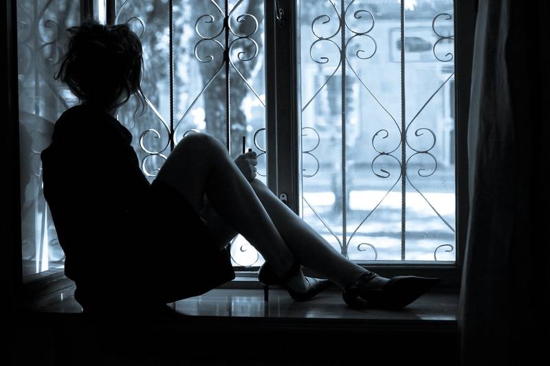 mujer soledad