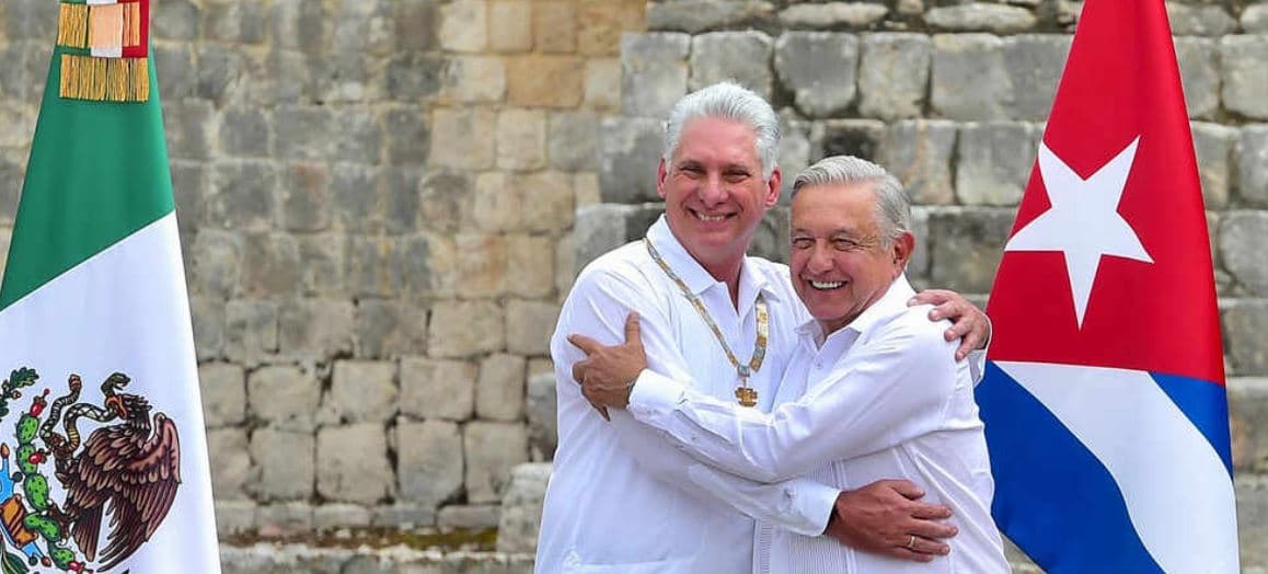 solidaridad cuba mexico diaz canel y lopez obrador