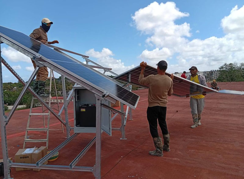 paneles solares salud
