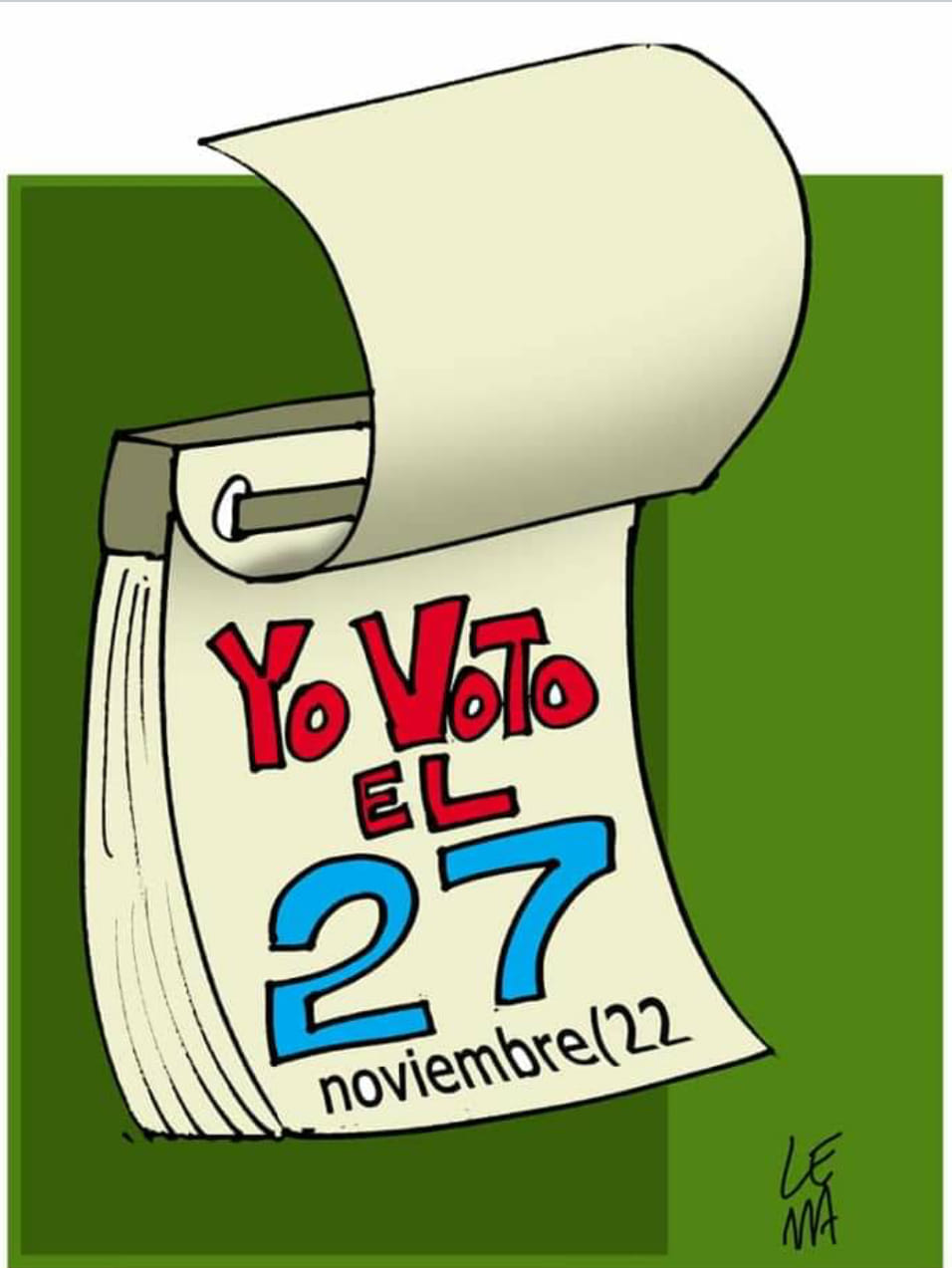 caricatura elecciones 2022