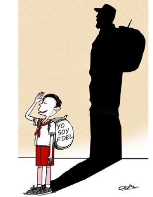 fidel caricatura