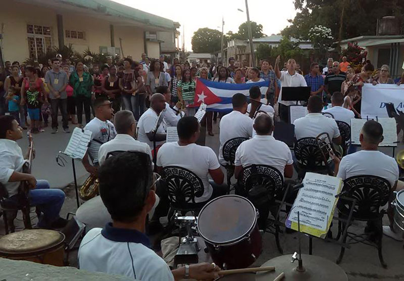 Banda Municipal de Concierto de Mayarí en el homenaje a Altagracia Tamayo Tamayo. / Fotos: Emilio Rodríguez Pupo festival son 02