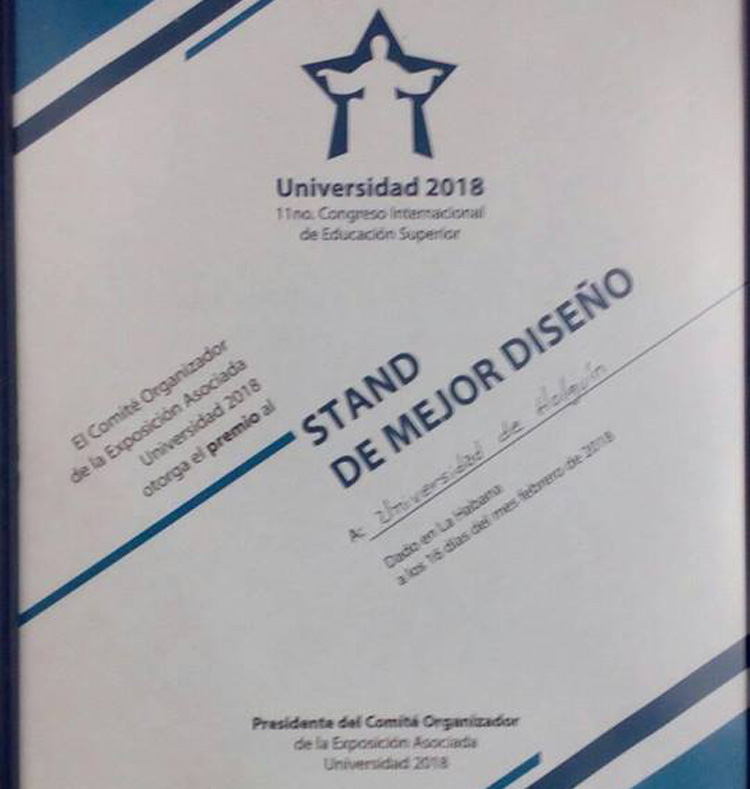 Universidad premio stand 2