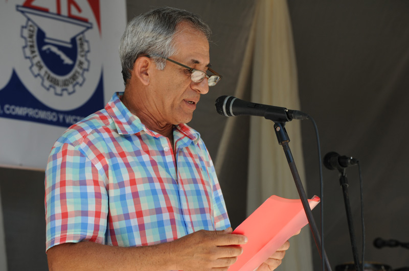 Ariel Aguilera Batista, secretario general del Comité provincial del SNTCD Delegadodirecto secretario