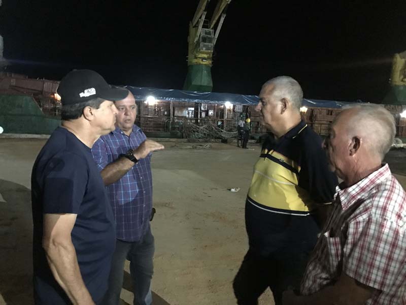 Las máximas autoridades chequean las acciones en el terreno. Foto 5